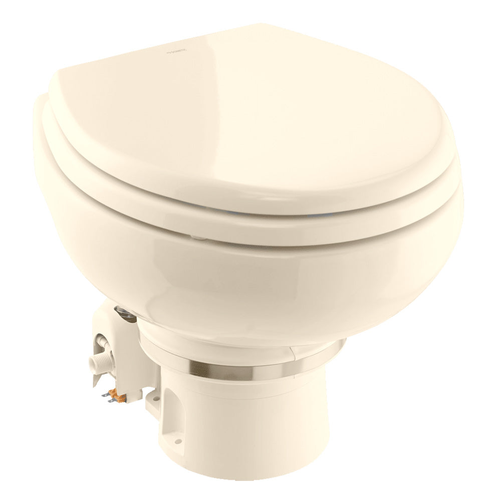 Dometic MasterFlush 7160 Bone Electric Macerating Toilet w/Orbit Base - Raw Water - 12V — marine marine sanitation