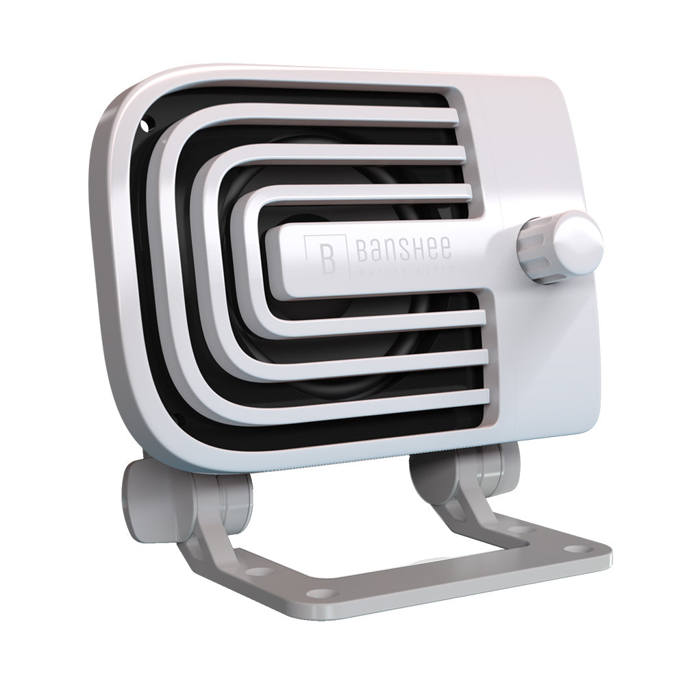 Banshee Marine Audio Banshee Marine Active External VHF Speaker - White — marine accessories