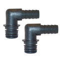 Jabsco Port Kit 90-Degree Elbow 1/2" Hose Fitting - Pair — marine fittings