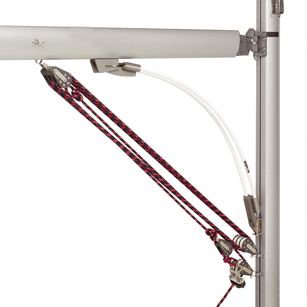 Barton Marine Boomstrut – Silver/White f/Boats Up To 20' — marine rigging