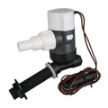 Commodore 1100 GPH Angled Livewell Pump - 12V — marine livewell pumps