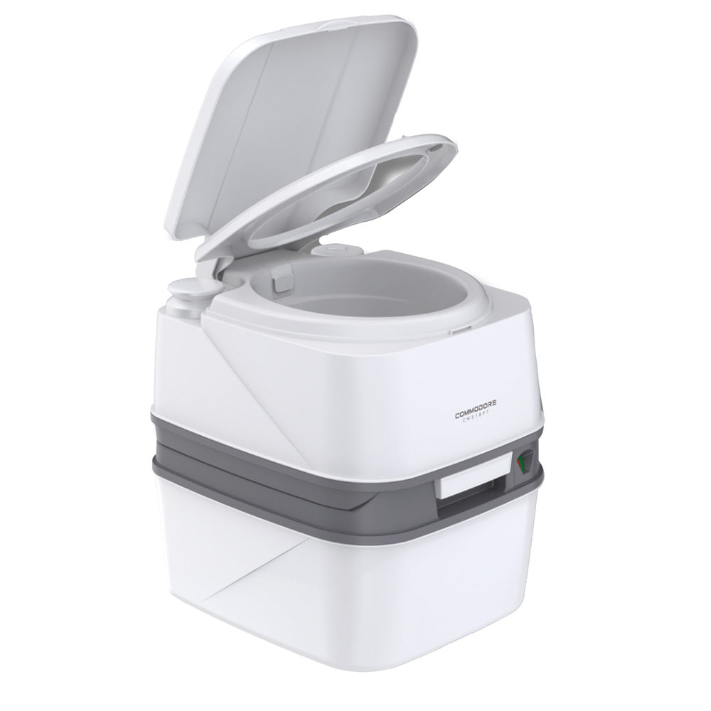 Commodore Premium Portable Travel Toilet - Injection Molded - 18L/4.75 Gallon — marine portable toilets