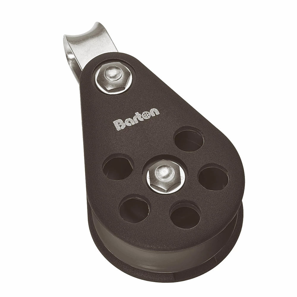 Barton Marine Barton Size 5 54mm Plain Bearing Pulley Block Single Block Fixed Eye — marine hardware