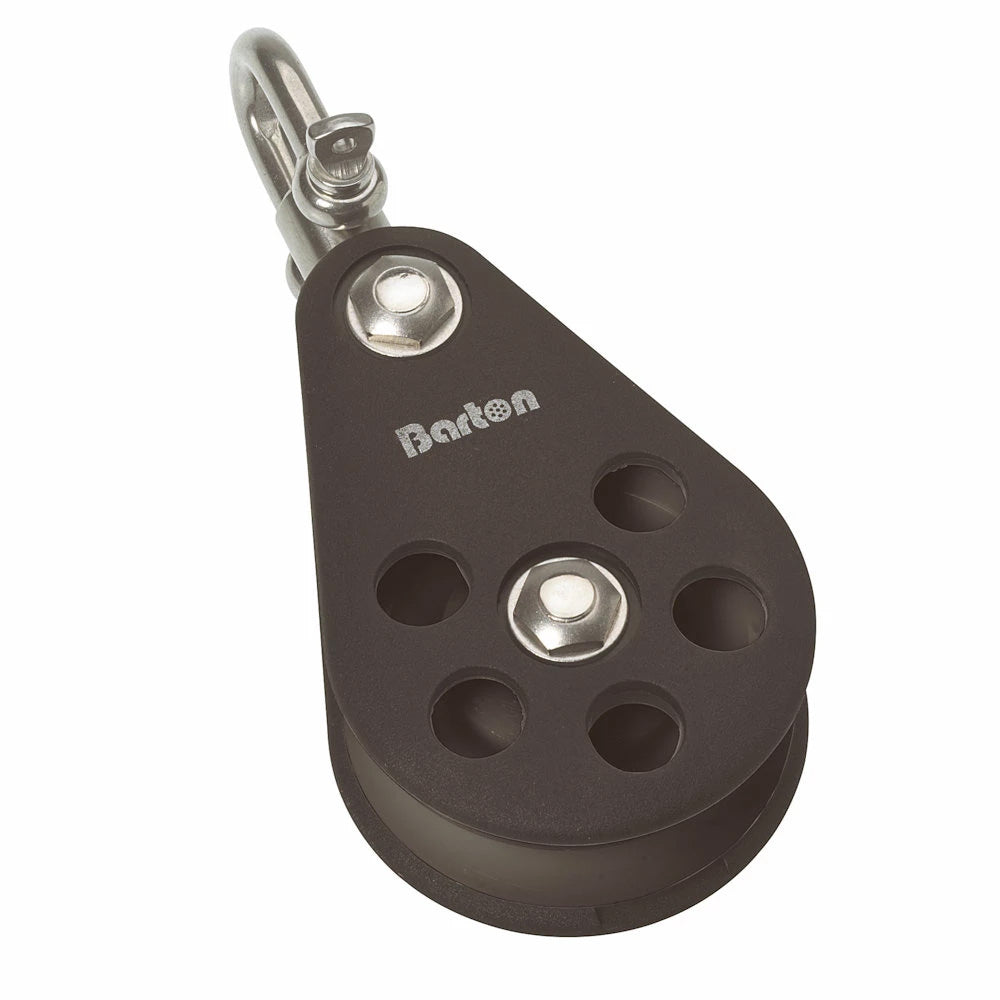 Barton Marine Barton Size 5 54mm Plain Bearing Pulley Block Single Block Swivel — marine hardware