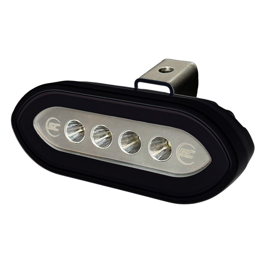 Shadow-Caster LED Lighting Shadow-Caster Bracket Mount Spreader Light - Black Housing - White — marine flood/spreader lights
