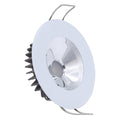 Lumitec Illusion Flush Mount LED Down Light - Spectrum RGBW - Cool White - White Housing - Chrome Reflector — marine dome/down lights