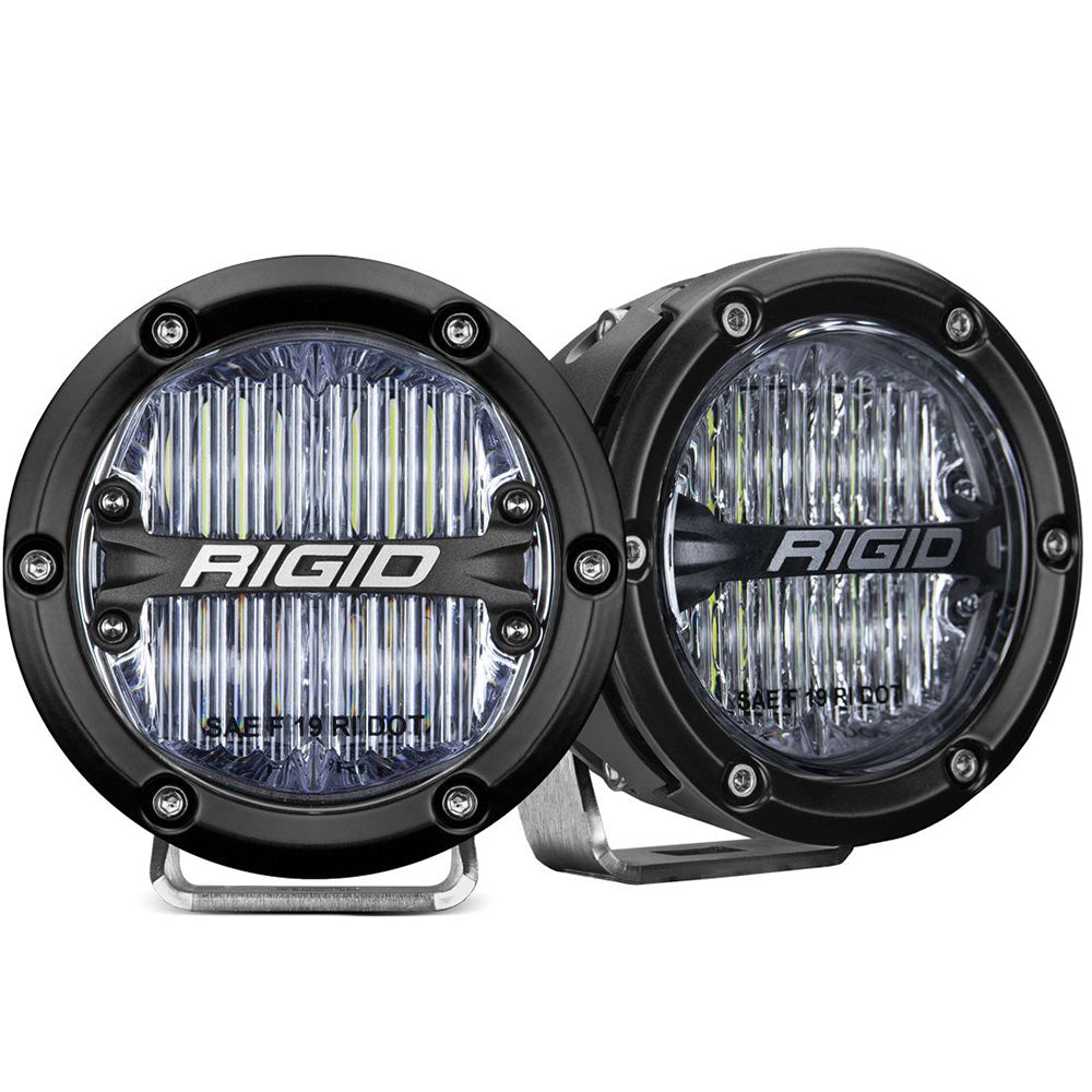 RIGID Industries 360-Series 4" LED SAE Fog Beam - White - Set of 2 — marine marine equipment