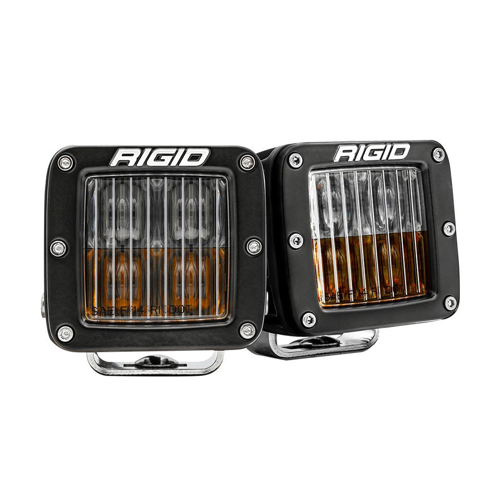 RIGID Industries D-Series LED SAE Fog Beam - Yellow/White - Set of 2 — marine marine equipment