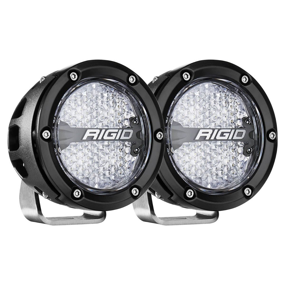 RIGID Industries 360-Series RGBW 4" Offroad Lamp Diffused Beam w/RGBW Backlight Pods - Set of 2 — marine marine equipment