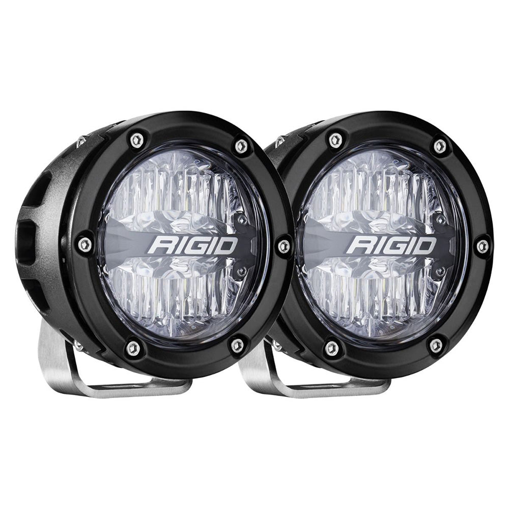 RIGID Industries 360-Series RGBW 4" Offroad Lamp Drive Beam w/RGBW Backlight Pods - Set of 2 — marine marine equipment