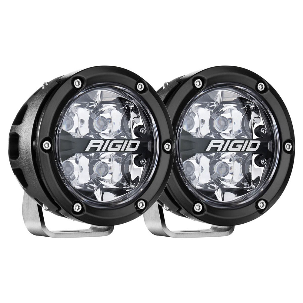 RIGID Industries 360-Series RGBW 4" Offroad Spot Beam w/RGBW Backlight Pods - Set of 2 — marine marine equipment