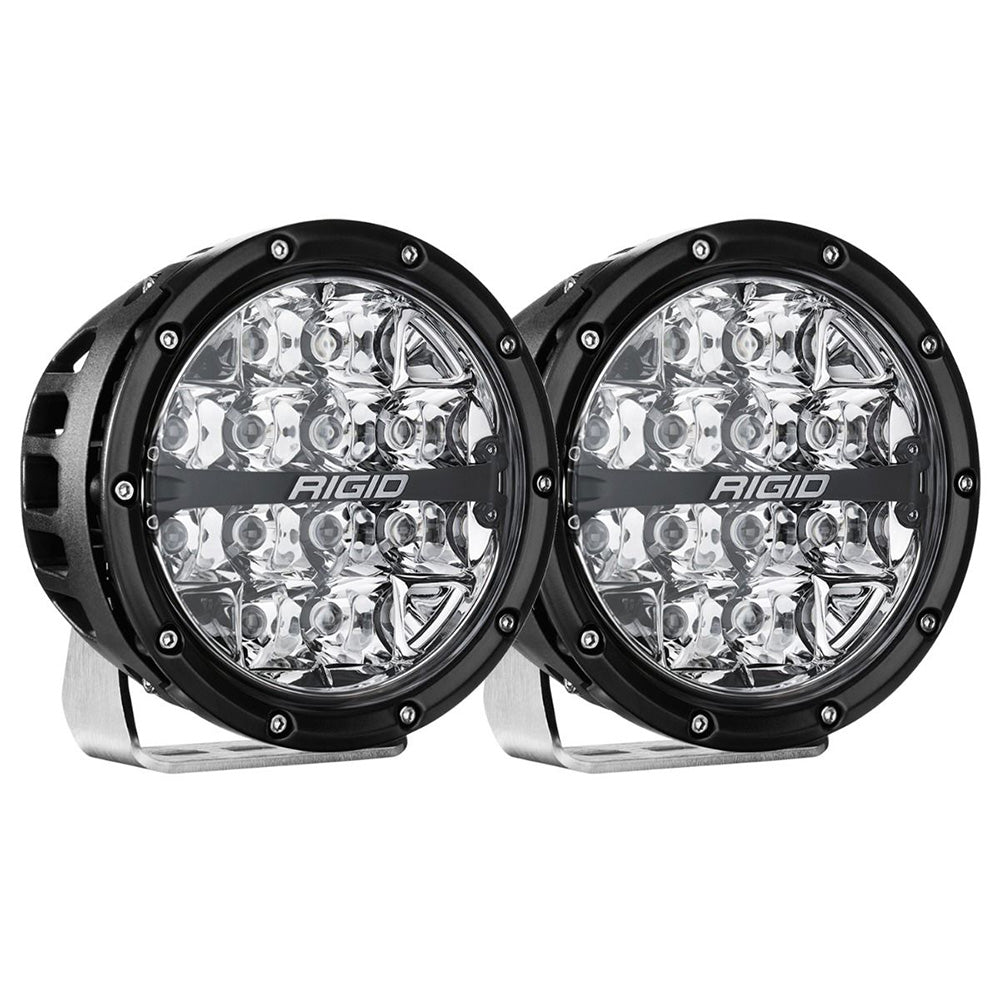 RIGID Industries 360-Series RGBW 6" Offroad Lamp Spot Beam w/RGBW Backlight Pods - Set of 2 — marine marine equipment