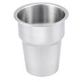 Whitecap Extra Large Stainless Steel Flush Cupholder — marine deck / galley