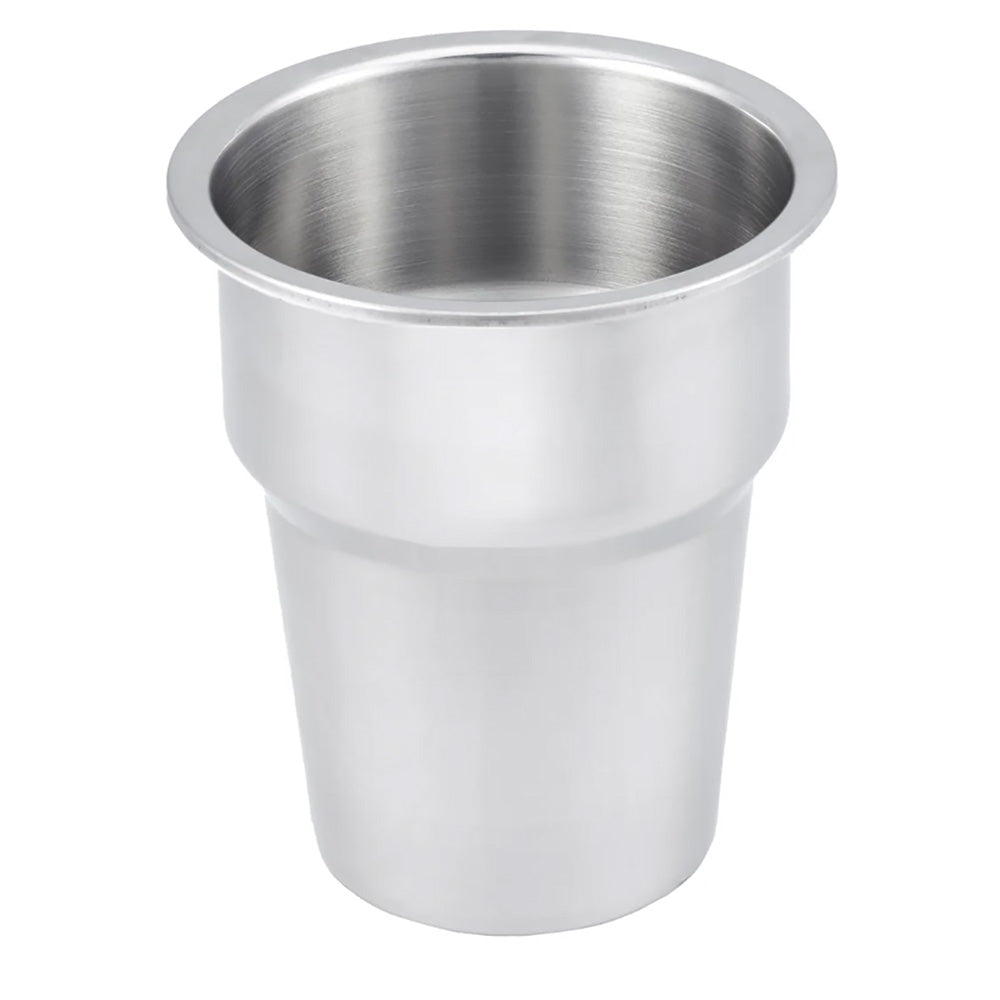 Whitecap Extra Large Stainless Steel Flush Cupholder — marine deck / galley