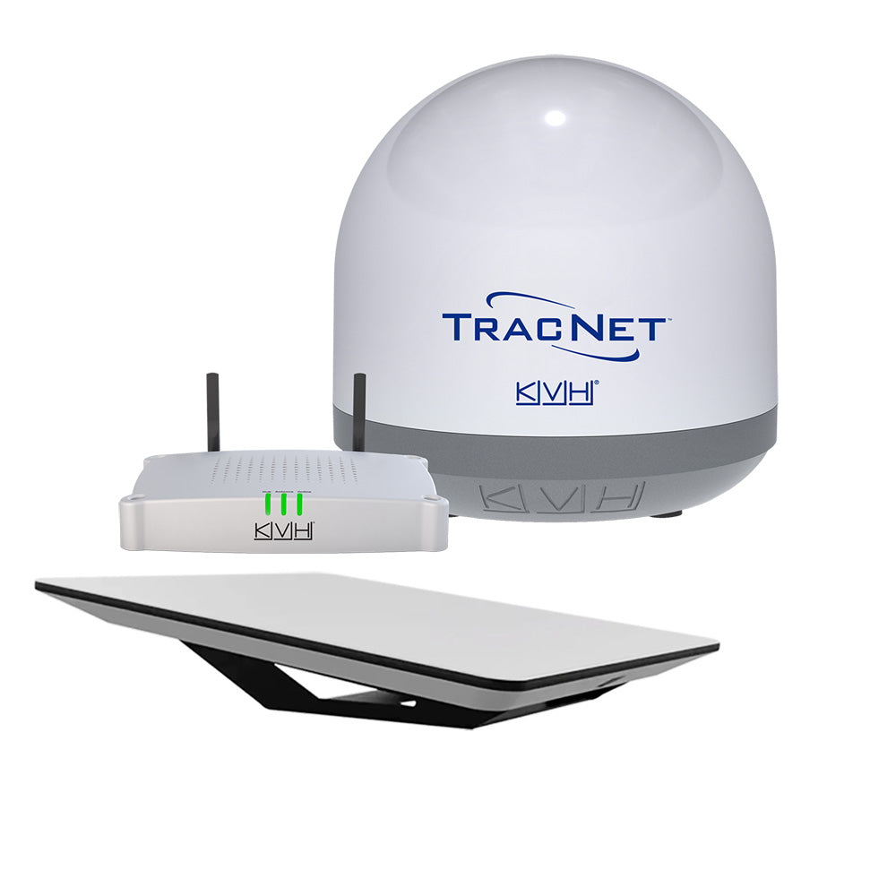 KVH HP Starlink Flat Panel Terminal Kit w/o Router & Ethernet Adapter w/TracNet Coastal Pro 5G/WiFi Compact Terminal — marine satellite receivers