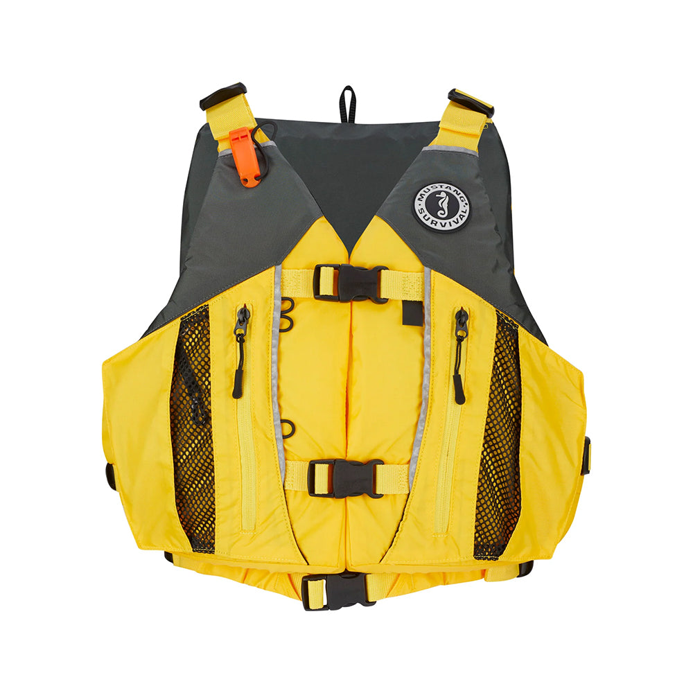 Mustang Survival Mustang Solaris Foam Life Vest - XL/XXL - Yellow/Grey — marine personal flotation devices
