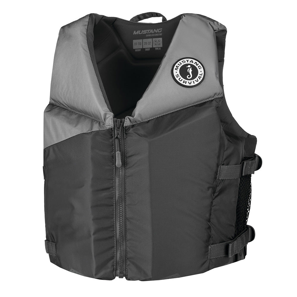 Mustang Survival Mustang Young Adult REV Foam Vest - Grey/Light Grey/Fluorescent Yellow - Universal — marine personal flotation devices