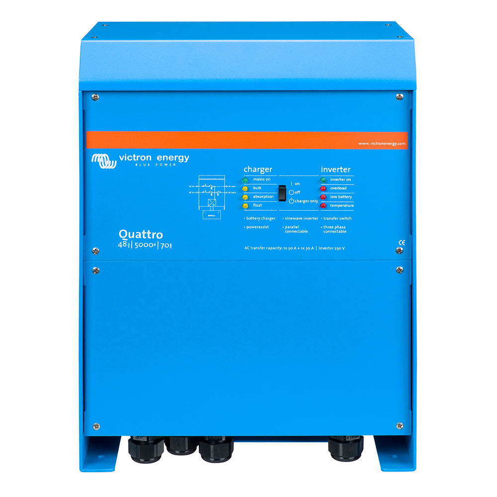Victron Energy Victron Quattro 48/5000/70 100/100 120V VE.Bus UL-Listed — marine charger/inverter combos