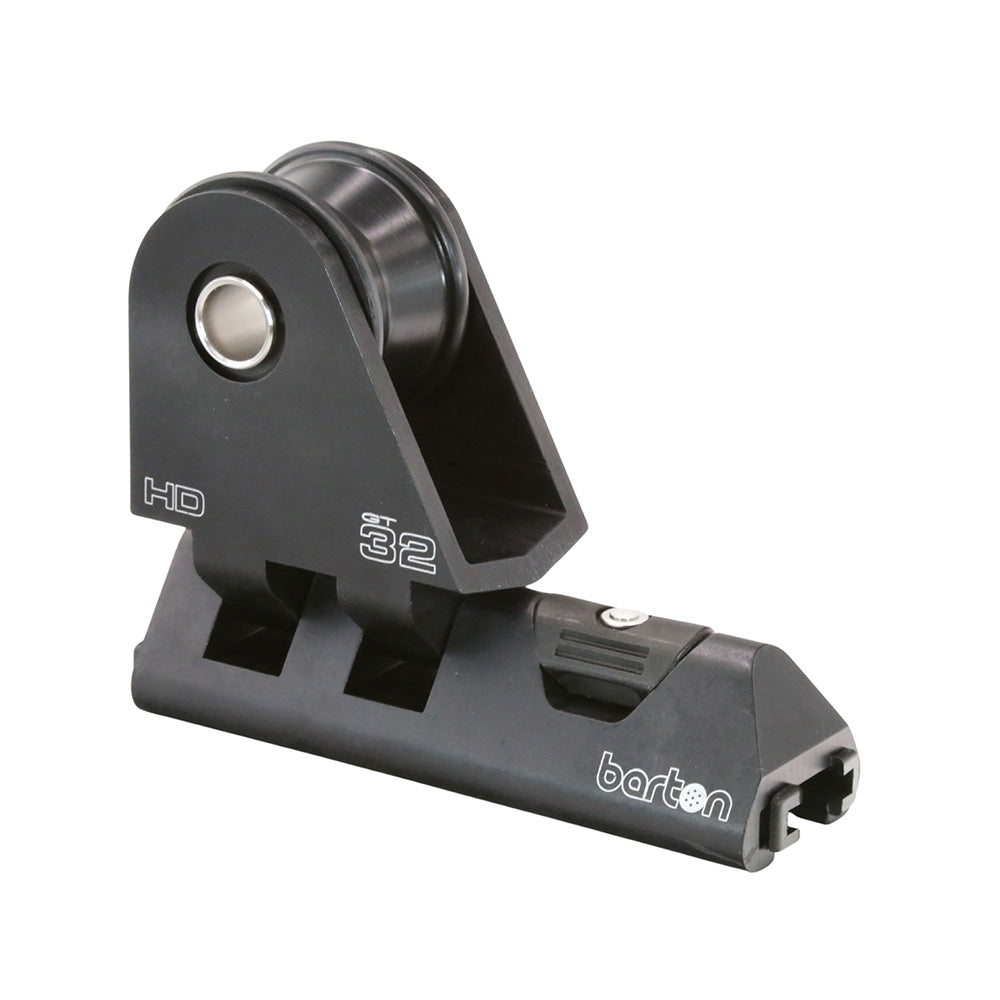 Barton Marine Barton 32mm HD Pin Genoa Car Heavy Duty w/Plunger Stop - Black — marine rigging