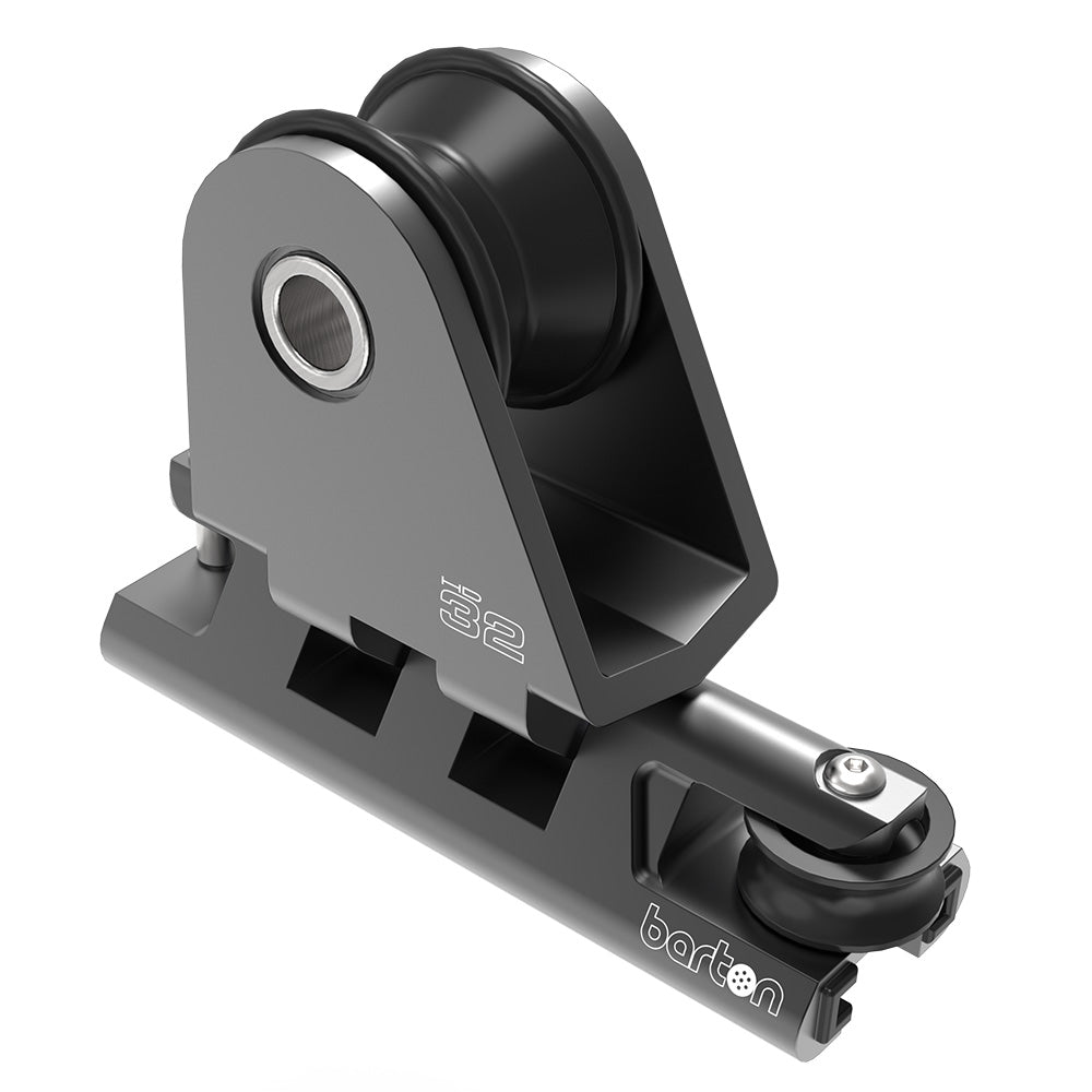 Barton Marine Barton 32mm Towable Genoa Car 2:1 Purchase - Heavy Duty - Black — marine rigging