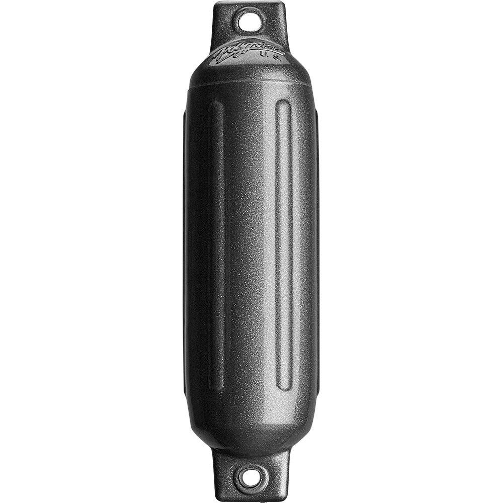 Polyform U.S. Polyform G-1 Twin Eye Fender 3.5" x 12.8" - Metallic Graphite — marine fenders