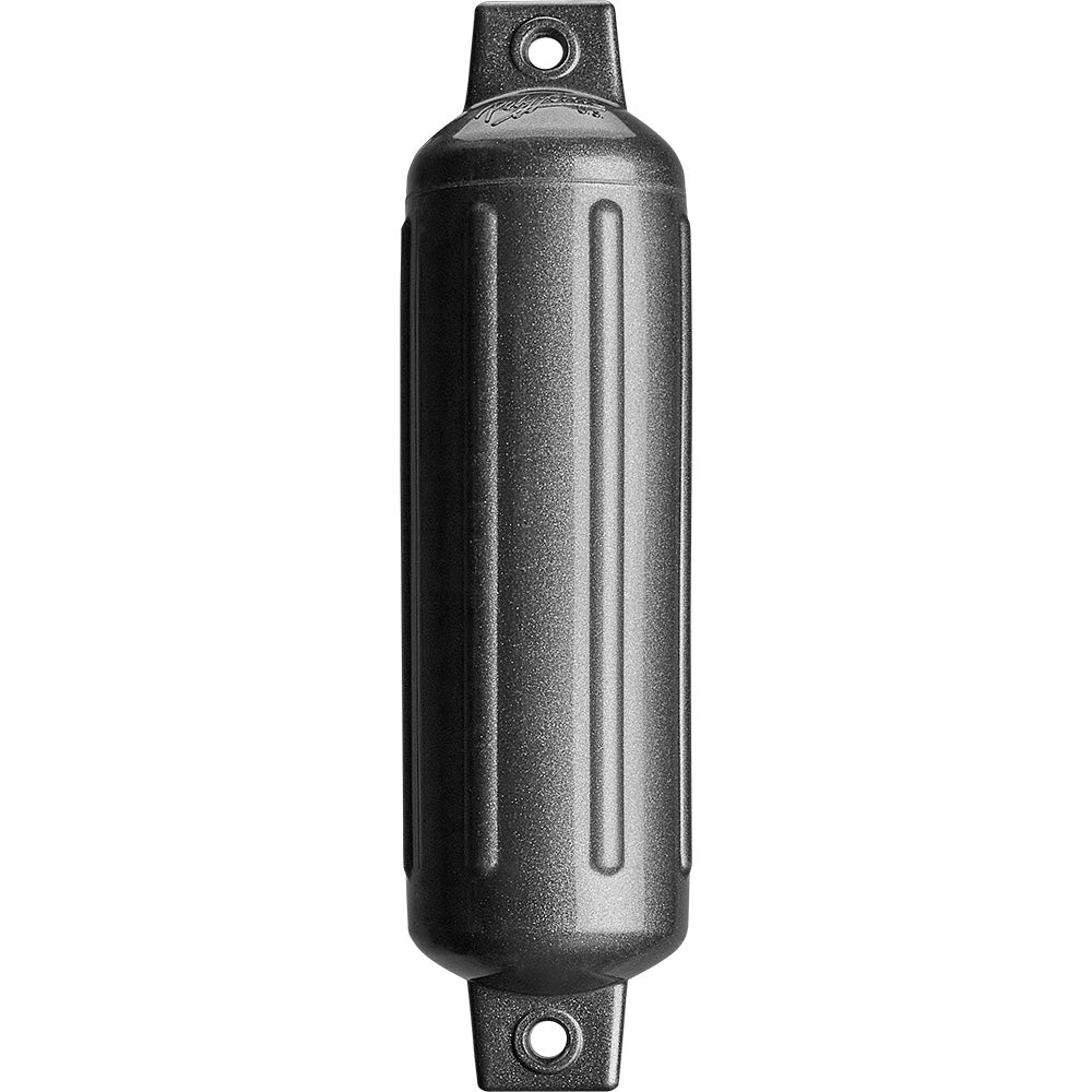Polyform U.S. Polyform G-2 Twin Eye Fender 4.5" x 15.5" - Metallic Graphite — marine fenders