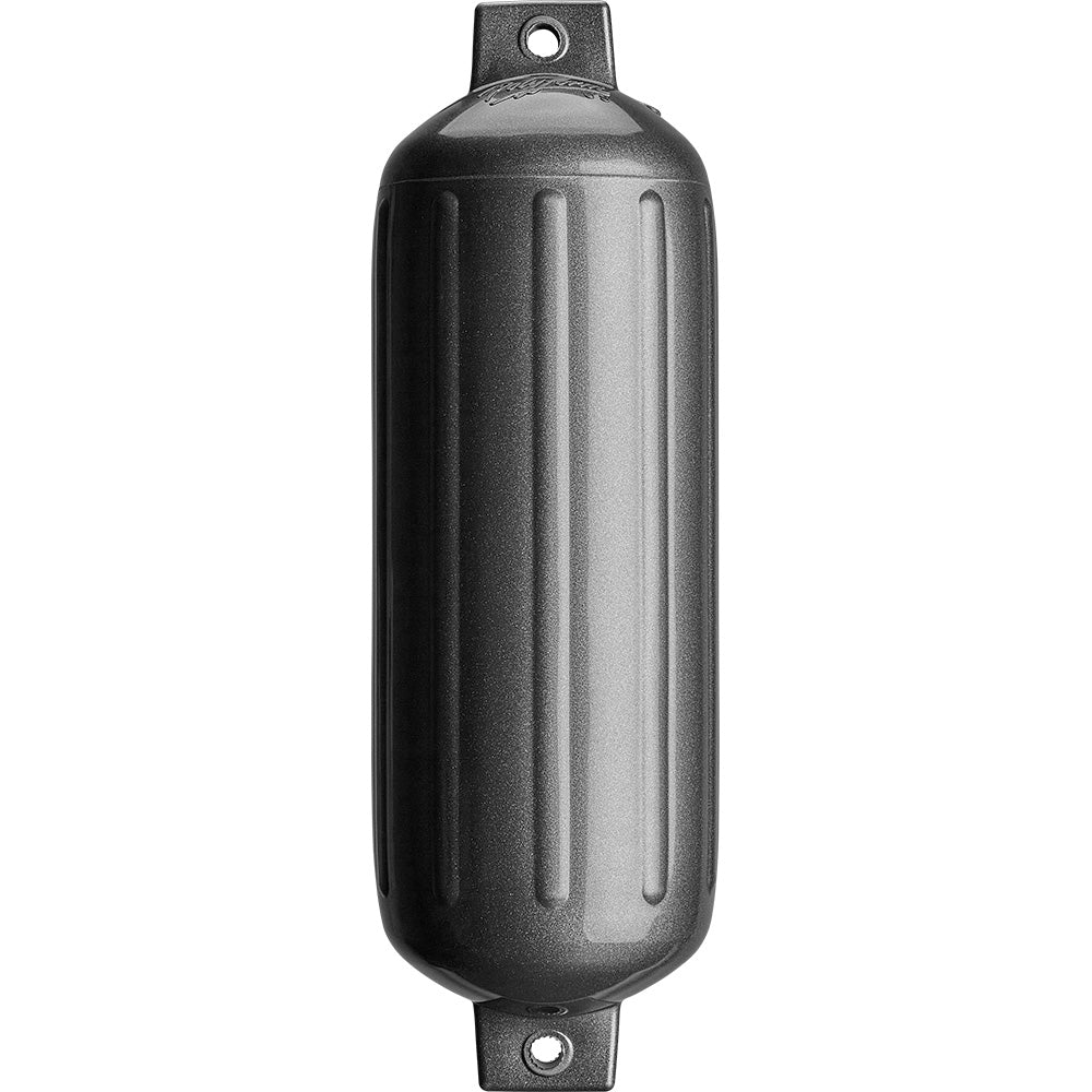 Polyform U.S. Polyform G-5 Twin Eye Fender 8.8" x 26.8" - Metallic Graphite — marine fenders