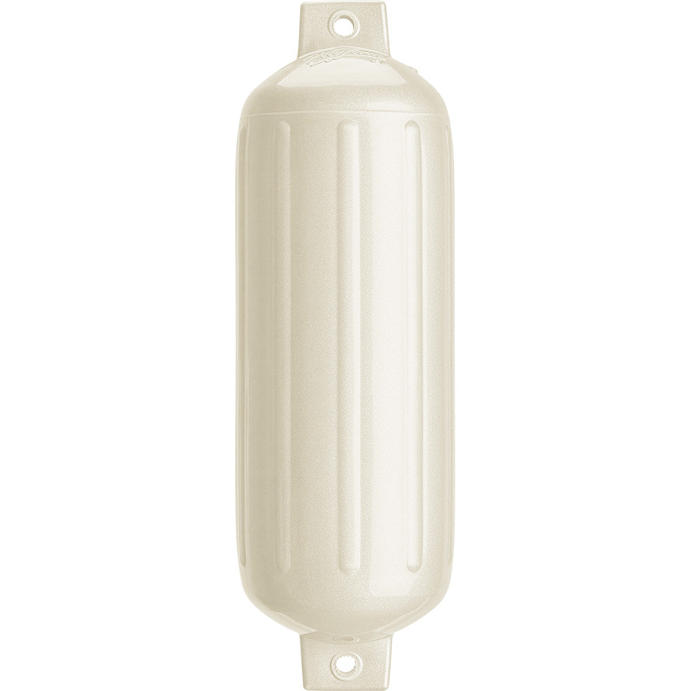 Polyform U.S. Polyform G-5 Twin Eye Fender 8.8" x 26.8" - Metallic White — marine fenders