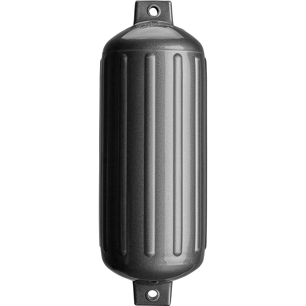 Polyform U.S. Polyform G-6 Twin Eye Fender 11" x 30" - Metallic Graphite — marine fenders
