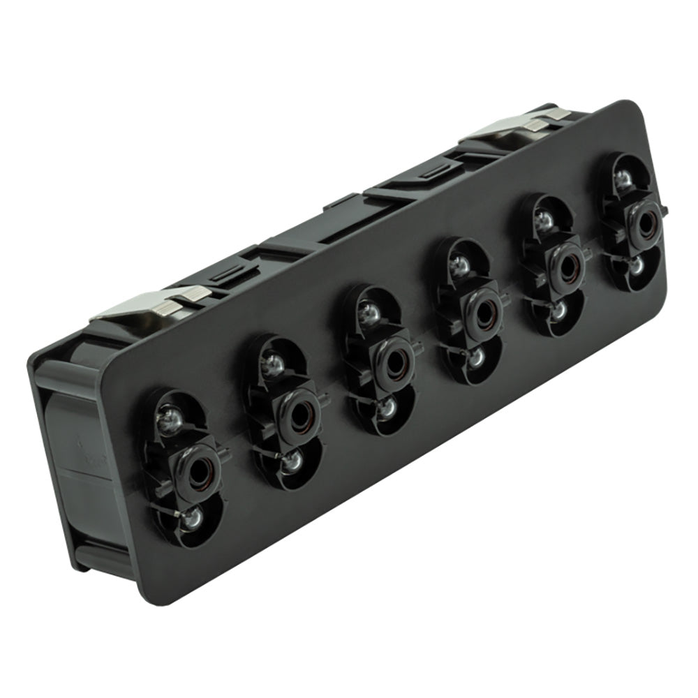 Maretron VMM6 Contura® Series Digital Switch Module, 6 Rocker - No Actuators w/Right Switch 3-Position & Blue LEDs — marine switches & accessories