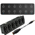 Maretron CKM12 Keypad w/CKM to NMEA 2000® Adapter Cable - 0.2M (Horizontal Orientation) — marine shore power