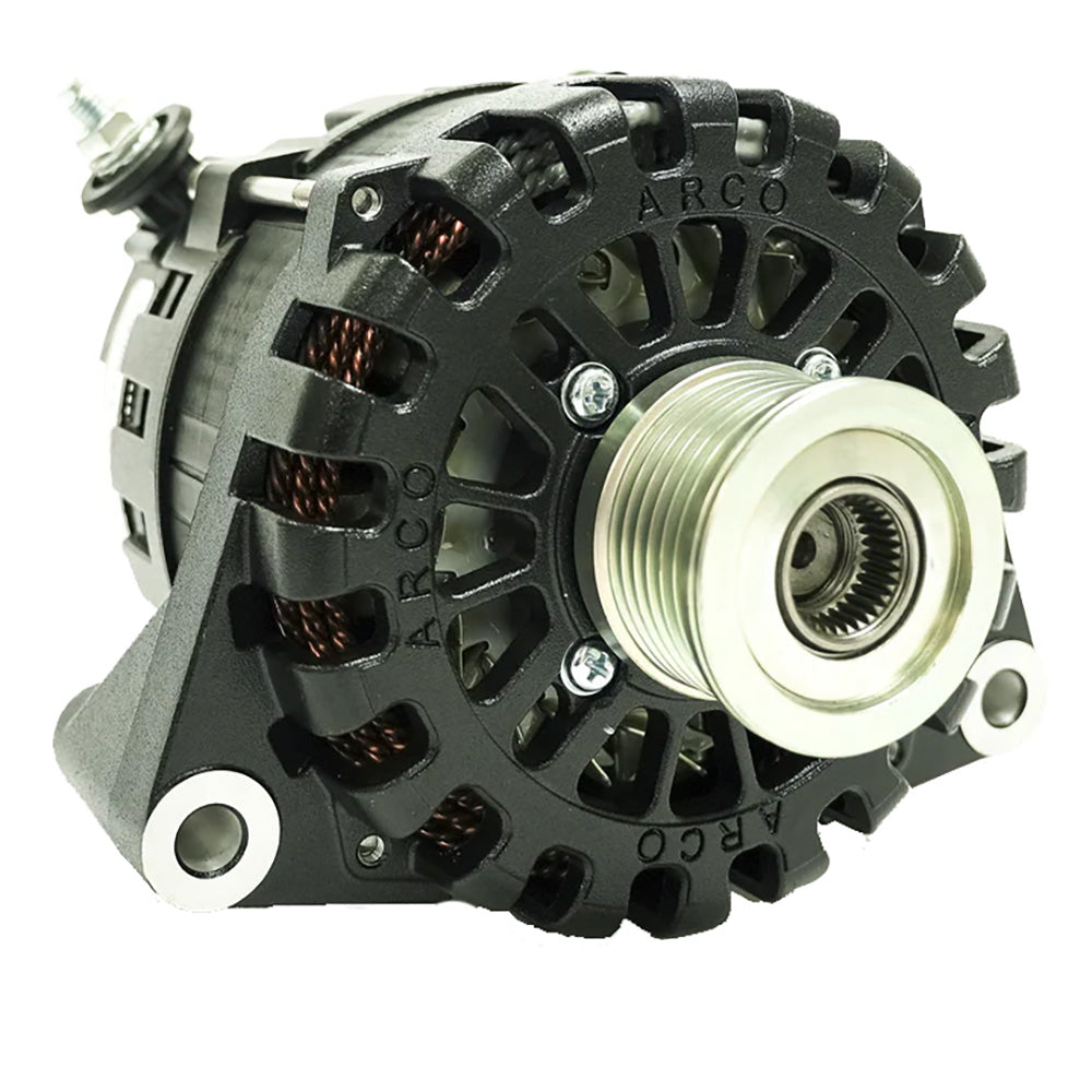 ARCO Marine Zeus A8000-48V 8kW N62 Alternator w/Clutch Pulley — marine alternators