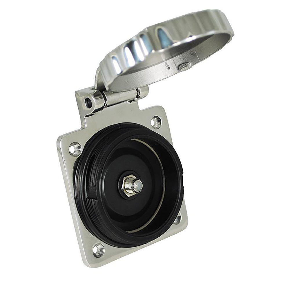 Marinco Stainless Steel Cable TV & Internet Easy Lock Inlet — marine shore power