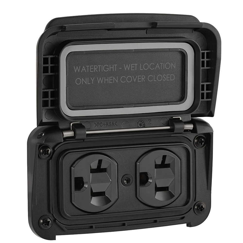 Scanstrut Ventura Series Dual AC Outlet - 125V - 20A — marine accessories