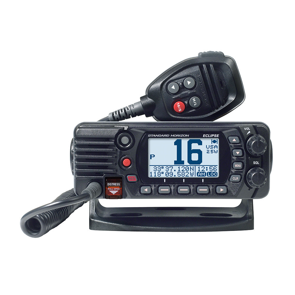 Standard Horizon GX1410GB Eclipse Series 25W Fixed Mount VHF/GPS - Black — marine vhf - fixed mount
