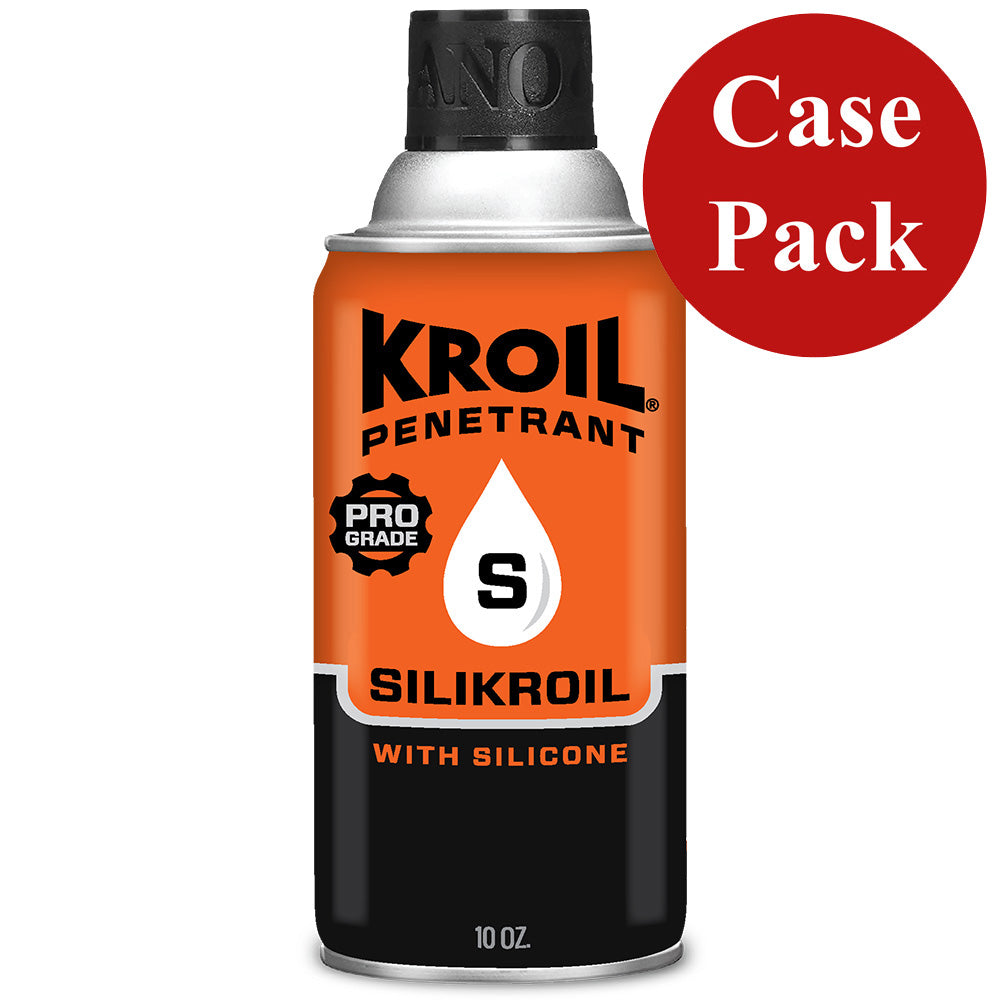 Kroil Silikroil Penetrant - Aerosol - 10oz Can with Silicone *Case of 12 — marine cleaning