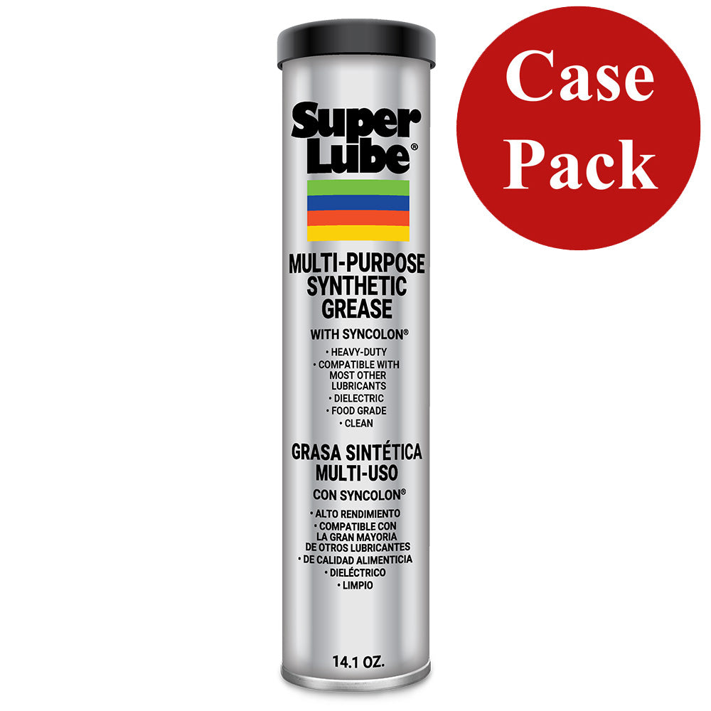 Super Lube Multi-Purpose Synthetic Grease w/Syncolon® - 14.1oz Cartridge *Case of 12 — marine cleaning