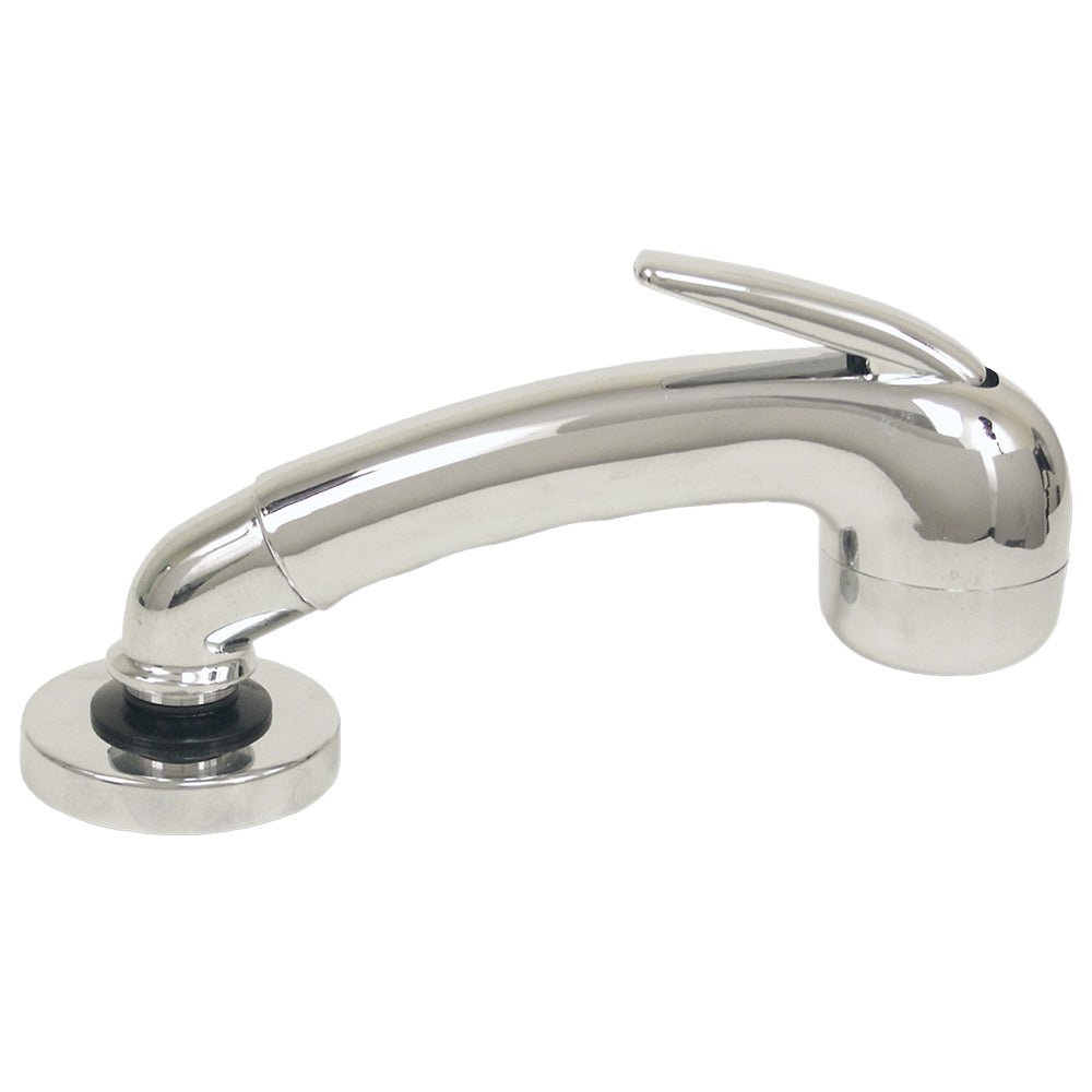 Scandvik Chrome Euro Sprayer w/6' Black Nylon Hose — marine accessories