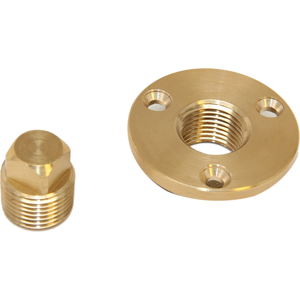 Sea-Dog Garboard Drain & Plug - Machined Bronze — marine fittings