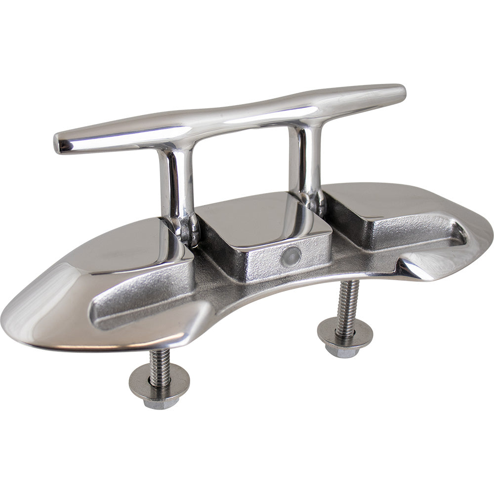 Sea-Dog Folding Stud Mount Cleat - 4-1/2" - Investment Cast 316 Stainless Steel — marine cleats