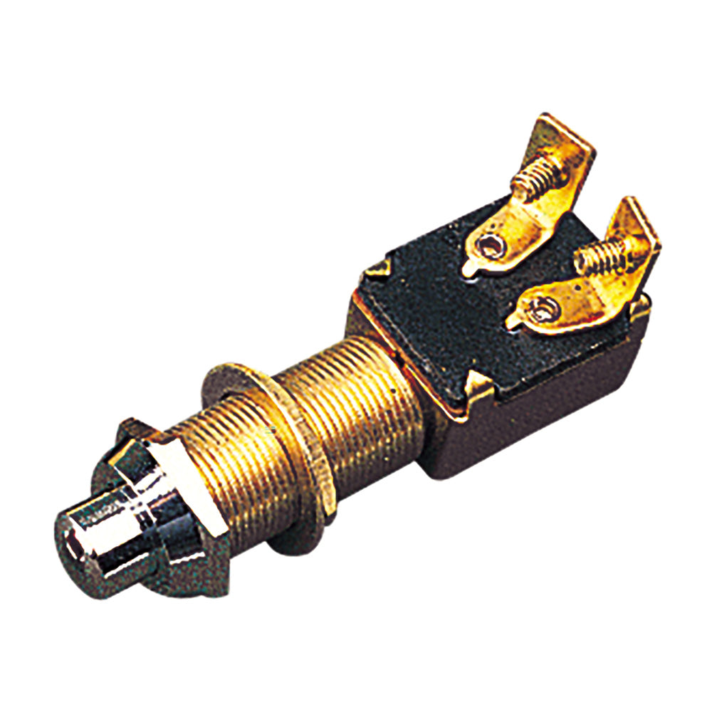 Sea-Dog Momentary Push Button Switch - Stamped Brass — marine switches & accessories