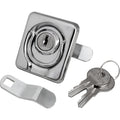 Sea-Dog Surface Mount Locking Ring Pull - Stamped 304 Stainless Steel/Die Cast Zinc Lock — marine latches
