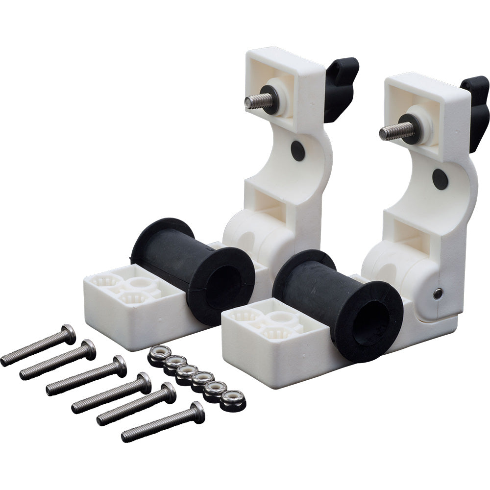 Sea-Dog Removable Round Rail Mount Clamps - Injection Molded Nylon/EDPM/Stainless Steel — marine rail fittings