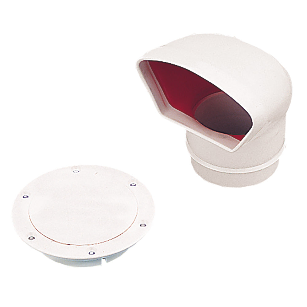 Sea-Dog Low Profile Cowl Vent/Snap-On Deck Plate - Dip Molded PVC — marine accessories