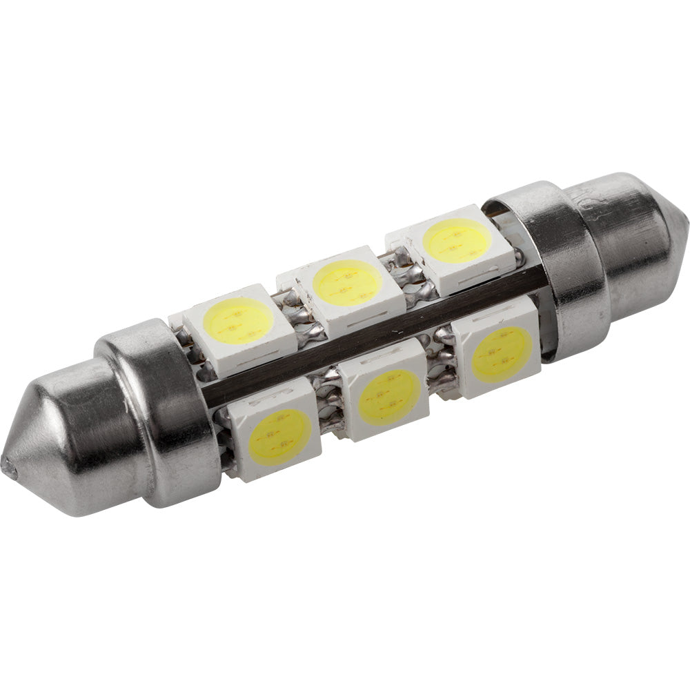Sea-Dog All Around LED Festoon - Nickel Plated Brass — marine bulbs