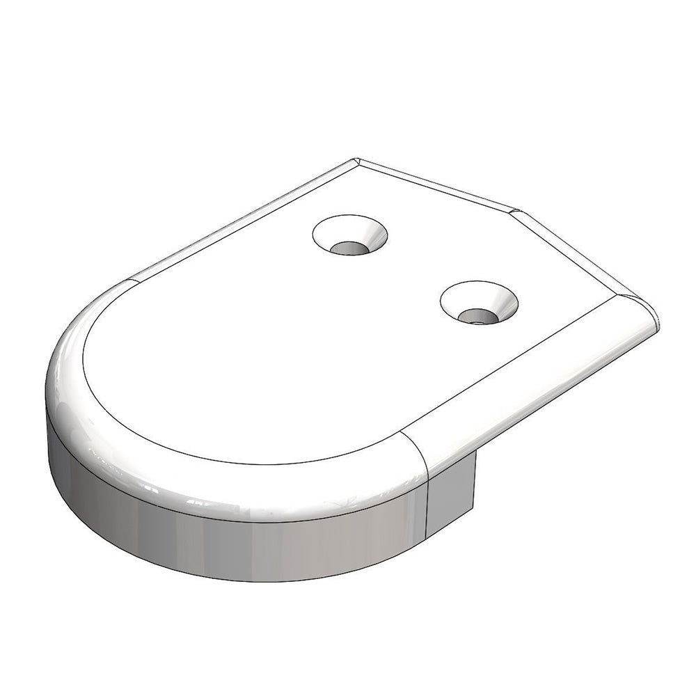 TACO Marine TACO 2" Rub Rail End Cap - White — marine rub rail