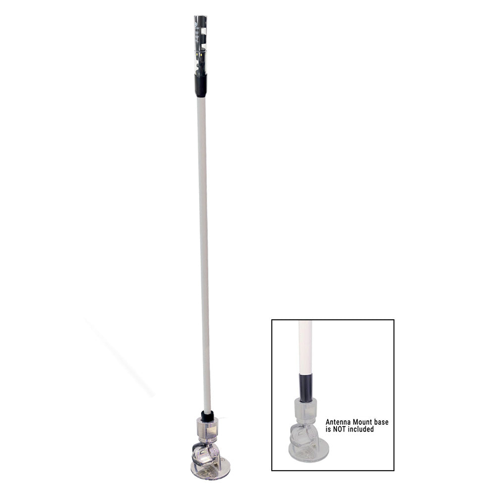 Lumitec Contour Masthead Combo Light w/Antenna Mount *Antenna Mount Base Not Included — marine navigation lights