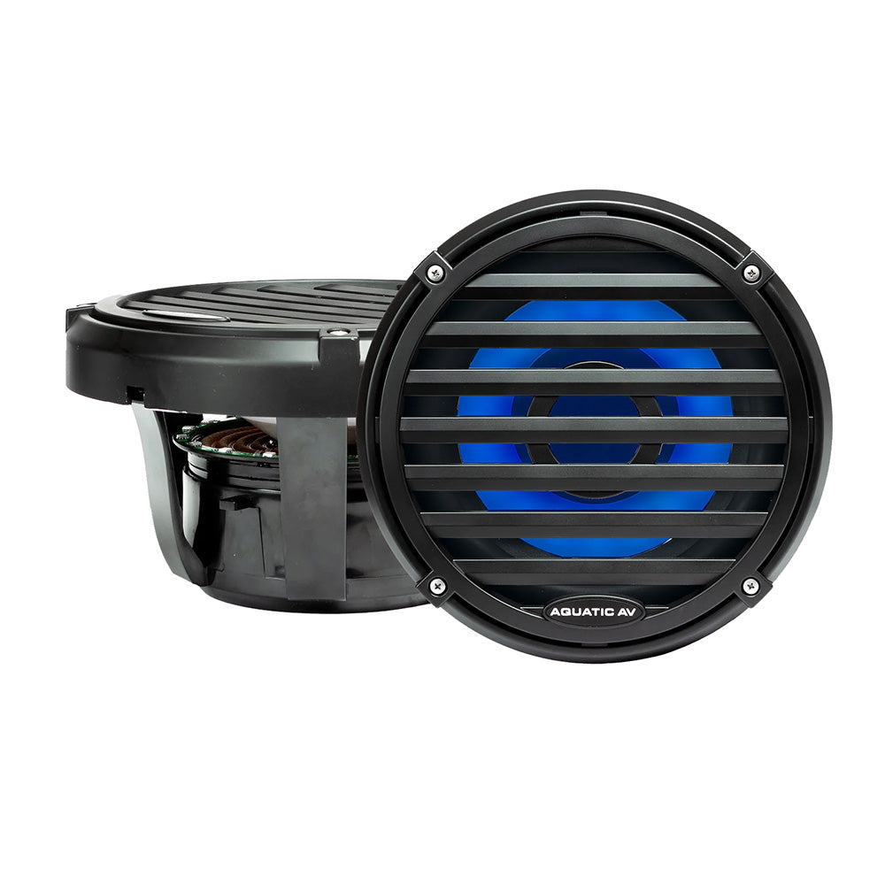 Aquatic AV Elite 10" RGB Subwoofer - Black — marine speakers