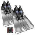 Bennett Marine BOLT 14x23 Dual Electric Trim Tab System w/One Box Indication Unit — marine trim tabs