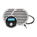 Aquatic AV GP1 Gauge Stereo & Economy 6.5" Speakers - White (Pair) — marine speakers
